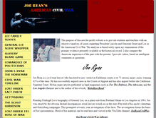 Tablet Screenshot of joeryancivilwar.com